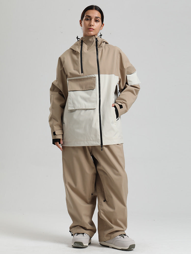 Gsou Snow Terrain Flow FlexZip Hybrid Cargo Snowboardanzüge für Damen