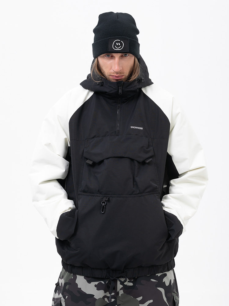 Herren Mountain Freestyle Cargo Pocket Bomber Camo Snowboardjacke