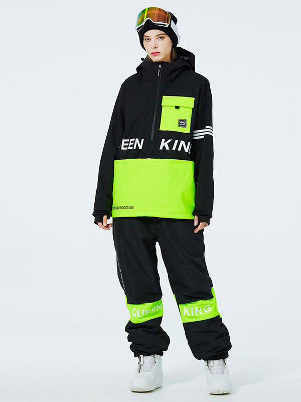 Mountain Peak SnowGuard Schneeanzug für Herren mit halbem Reißverschluss und Anorak
