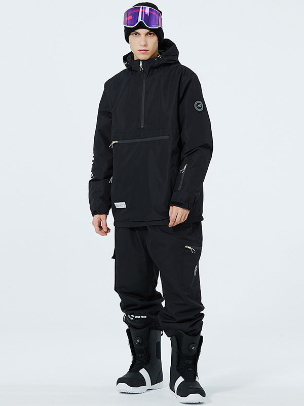 WinterPeak SnowGuard Anorak-Schneeanzüge für Herren mit halbem Reißverschluss