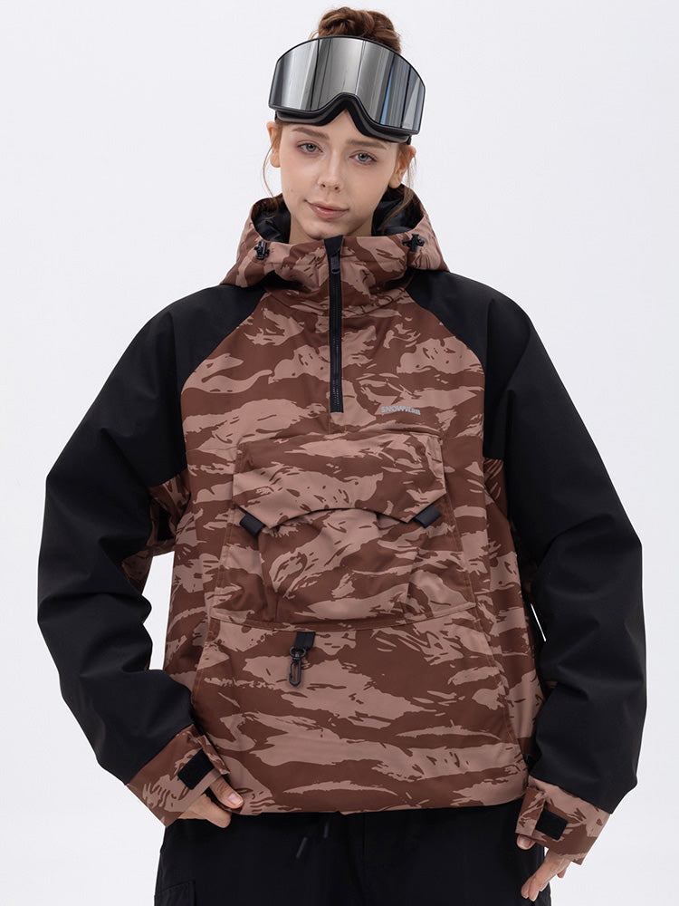 Damen Mountain Freestyle Cargo Pocket Bomber Snowboardjacke