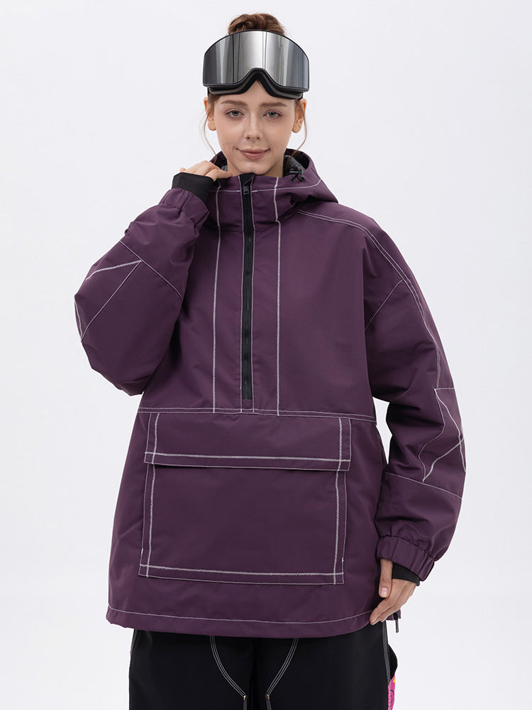 Mountain Vibe Streetstorm Pullover-Snowboardjacke für Damen – Ganzjahresjacke