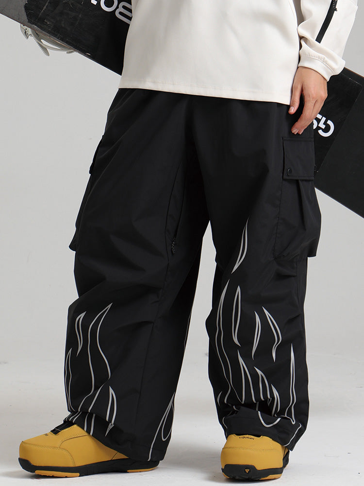 Gsou Snow Furious Spark Reflektierende Cargo-Schneehose für Damen