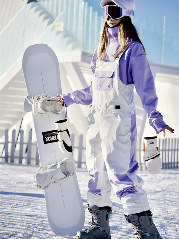 Damen Rabbit Snow Freestyle Mountain Discover Snowboardhose Ski-Latzhose