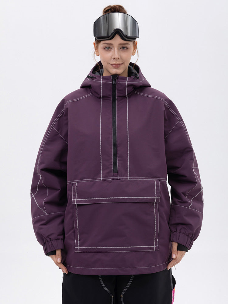 Damen-Snowboardjacke Mountain Vibe Streetstorm Pullover Camo – Ganzjahresjacke