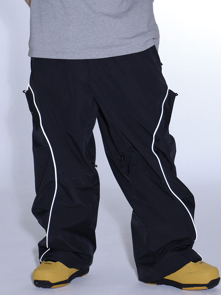 Gsou Snow Damen-Schneehose mit reflektierenden Details und Leuchtkante