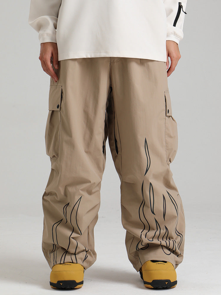 Gsou Snow Furious Spark Reflektierende Cargo-Schneehose für Damen