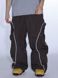 Gsou Snow Herren-Schneehose mit reflektierenden Kanten und weitem Sitz
