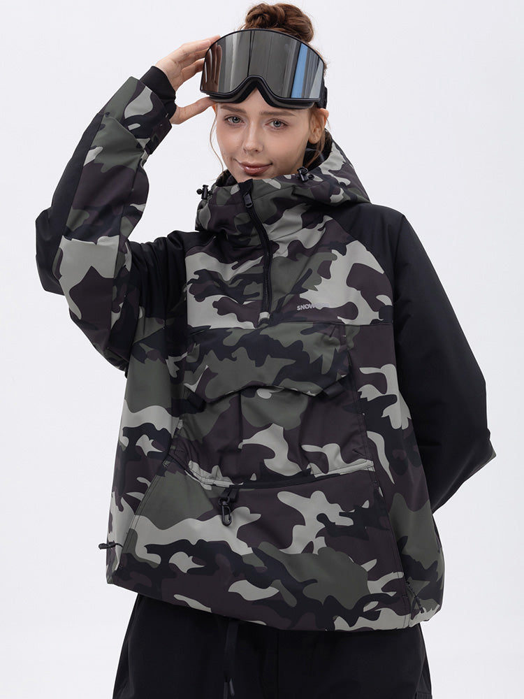 Damen Mountain Freestyle Cargo Pocket Bomber Snowboardjacke