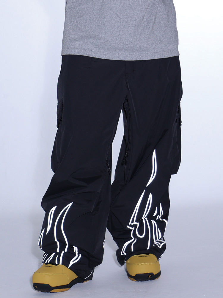 Gsou Snow Furious Spark Reflektierende Cargo-Schneehose für Damen