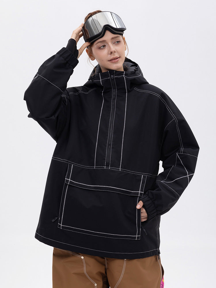 Mountain Vibe Streetstorm Pullover-Snowboardjacke für Damen – Ganzjahresjacke