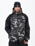 Herren Mountain Freestyle Cargo Pocket Bomber Camo Snowboardjacke