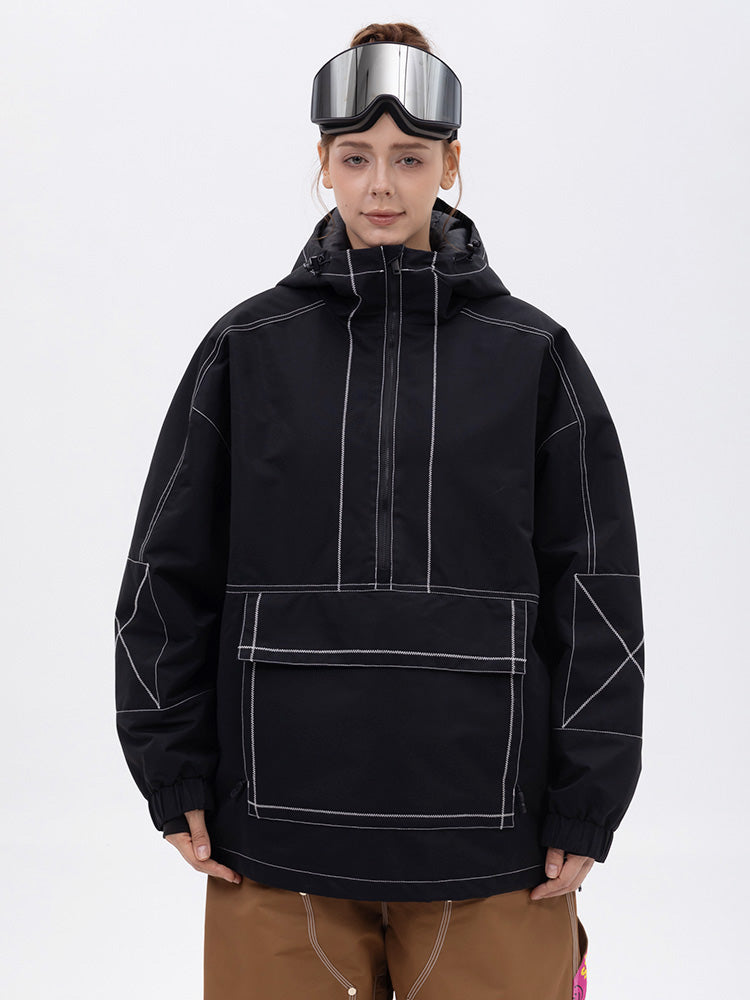 Mountain Vibe Streetstorm Pullover-Snowboardjacke für Damen – Ganzjahresjacke
