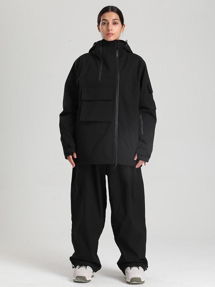 Gsou Snow Terrain Flow FlexZip Hybrid Cargo Snowboardanzüge für Damen