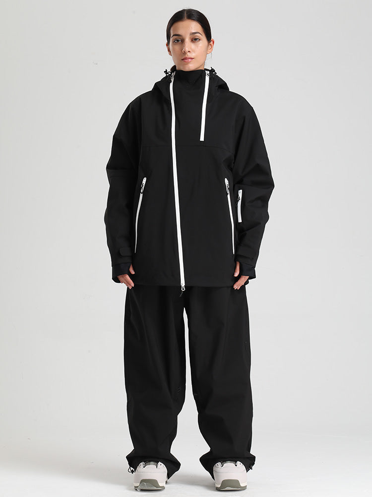 Gsou Snow HyperDrive Ganzjahres-Skianzug für Damen mit Farbblock-Design