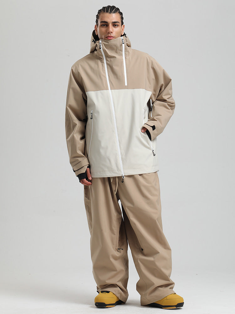 Gsou Snow HyperDrive Ganzjahres-Skianzug für Herren, Farbblock-Design, Cargo-Stil