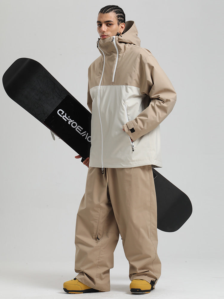 Gsou Snow HyperDrive Ganzjahres-Skianzug für Herren, Farbblock-Design, Cargo-Stil