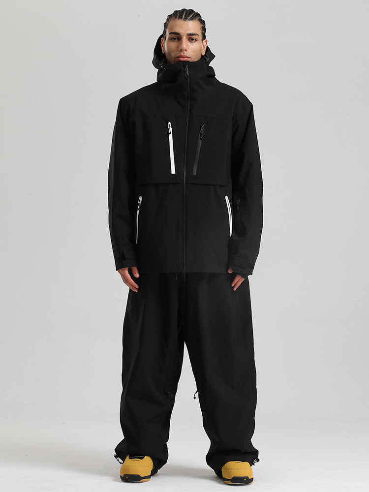 Gsou Snow Herren Strapazierfähiger Mountain Pro Winter Funktions-Cargo-Schneeanzug