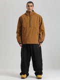 Gsou Snow Herren-Snowboardanzug, strapazierfähig, urbaner Look, Pullover-Anorak