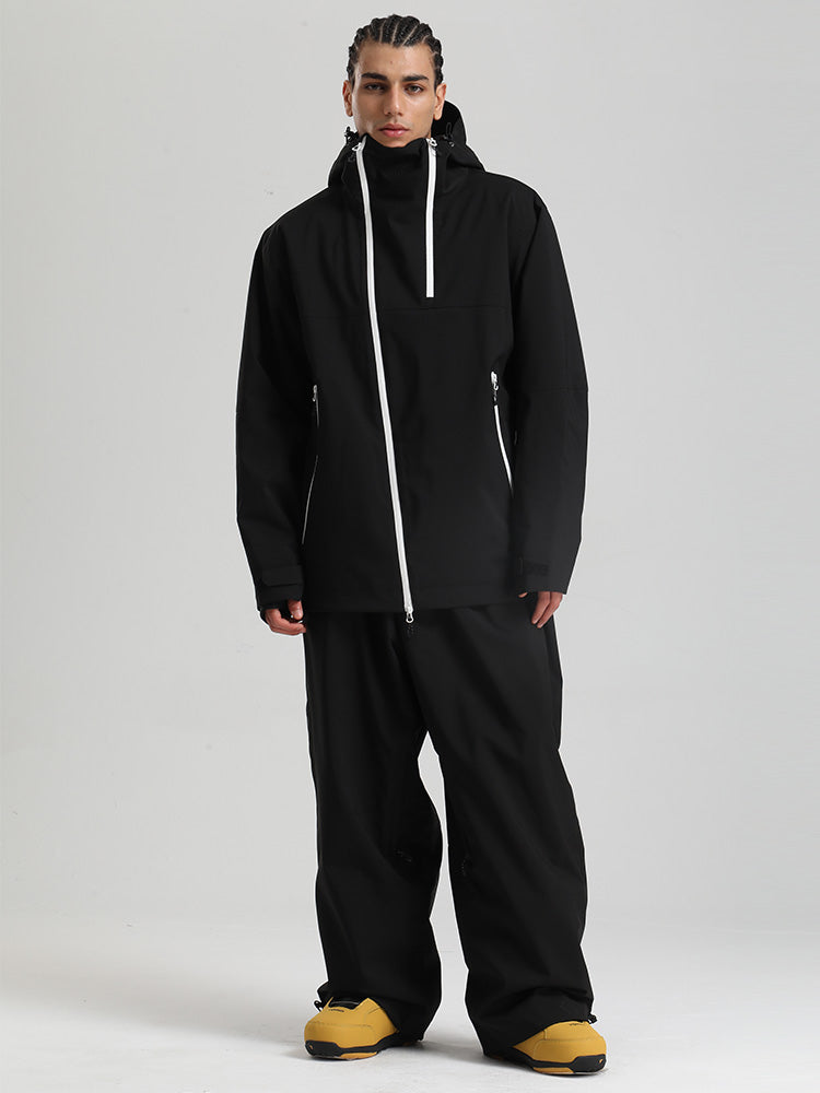 Gsou Snow HyperDrive Ganzjahres-Skianzug für Herren, Farbblock-Design, Cargo-Stil