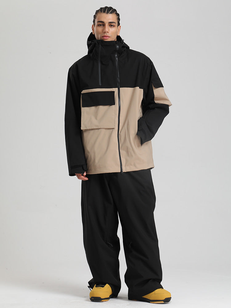 Gsou Snow Terrain Flow FlexZip Hybrid Cargo Snowboardanzüge für Herren