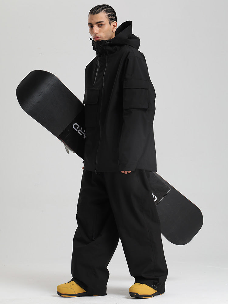 Gsou Snow Terrain Flow FlexZip Hybrid Cargo Snowboardanzüge für Herren