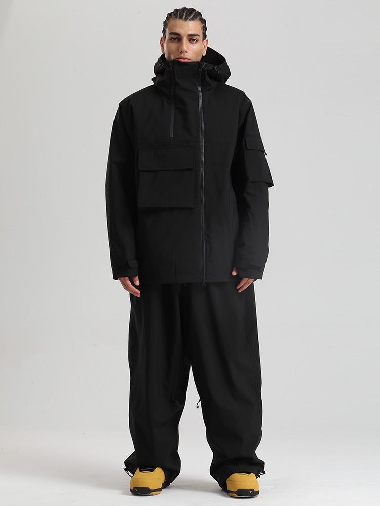 Gsou Snow Terrain Flow FlexZip Hybrid Cargo Snowboardanzüge für Herren