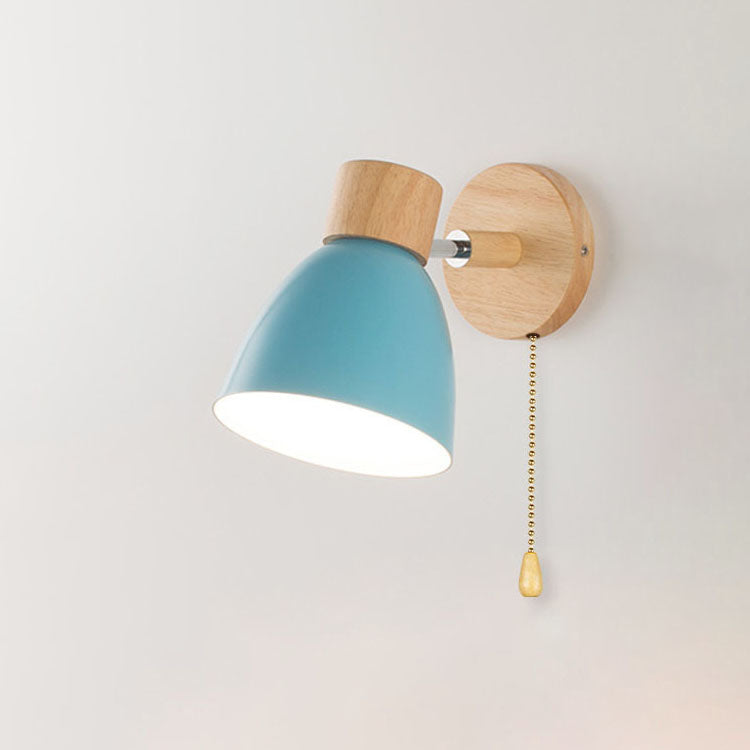 Luvano Wandleuchte Holz Eisen Macaron minimal