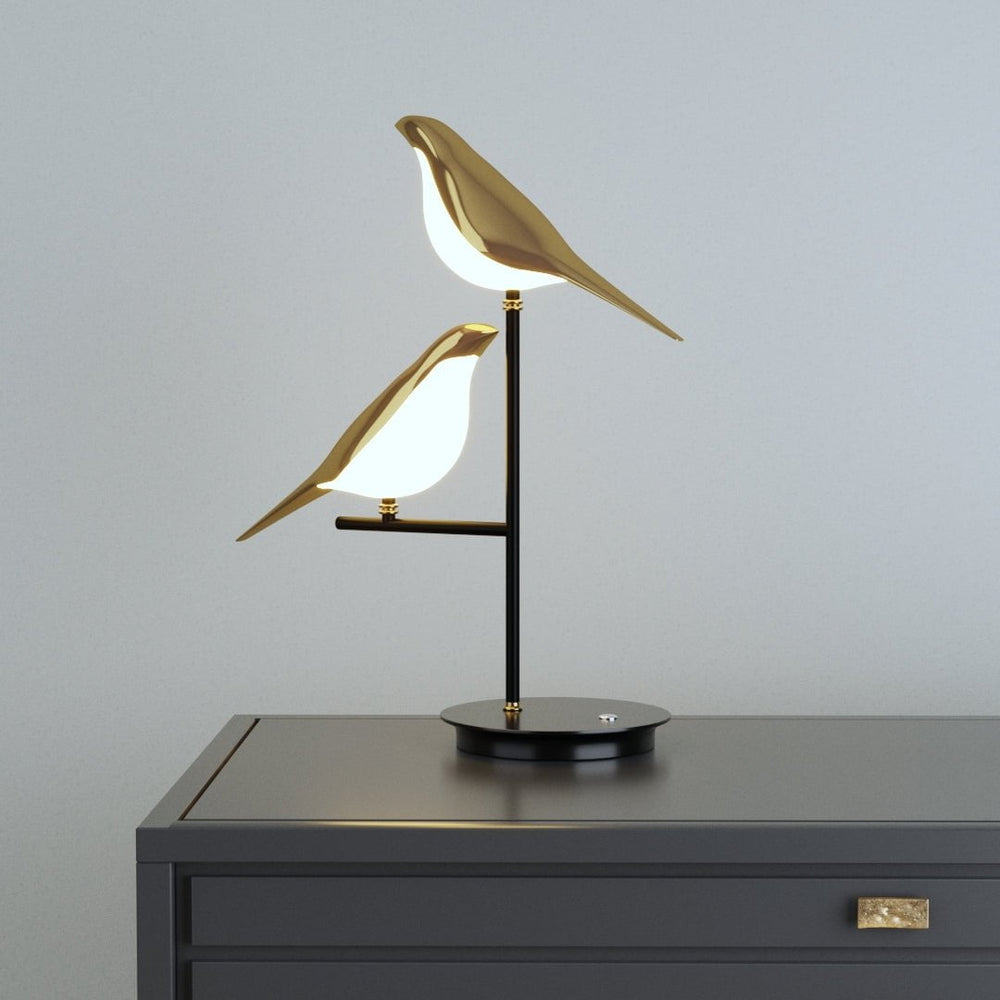 Luvano Wandleuchte Vogel gold LED Nordic