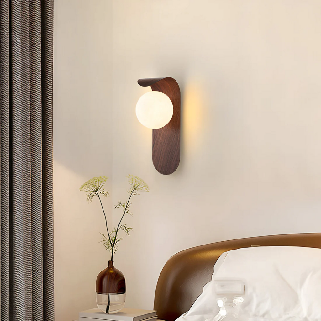 Luvano Wandleuchte Holz LED skandinavisch minimal