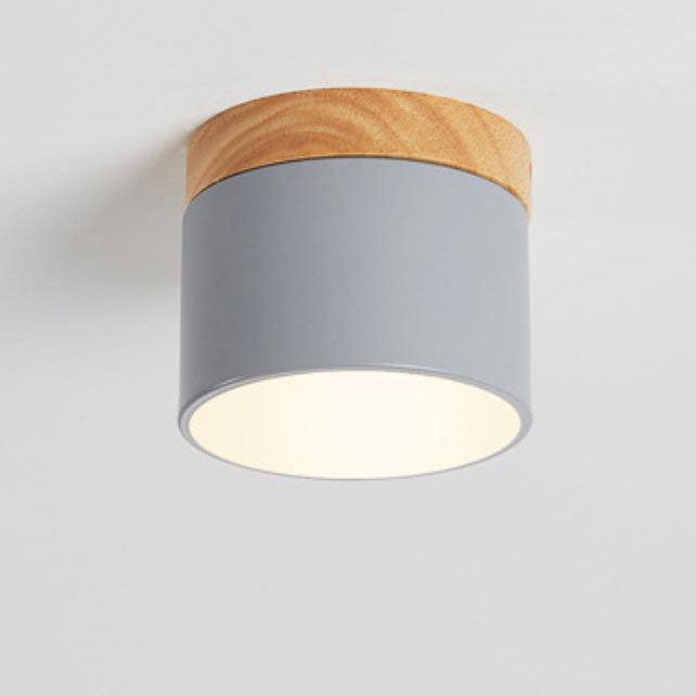 Luvano LED Deckenleuchte Macaron Holz skandinavisch