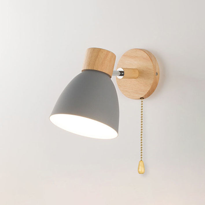 Luvano Wandleuchte Holz Eisen Macaron minimal