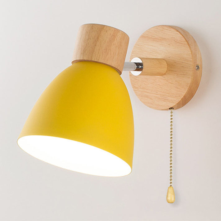Luvano Wandleuchte Holz Eisen Macaron minimal