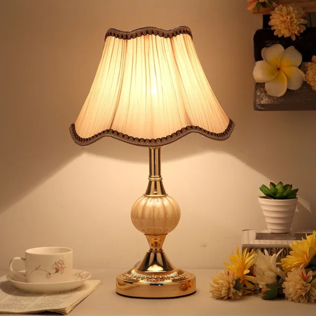 Luvano Tischleuchte Vintage floral skandinavisch