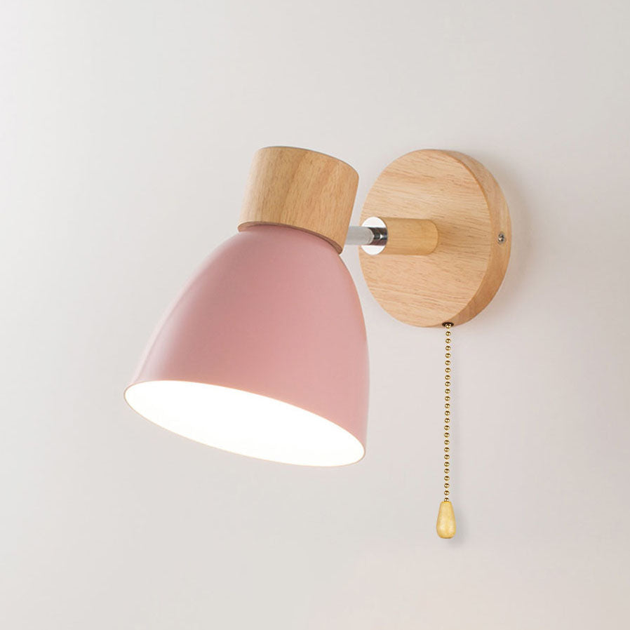 Luvano Wandleuchte Holz Eisen Macaron minimal
