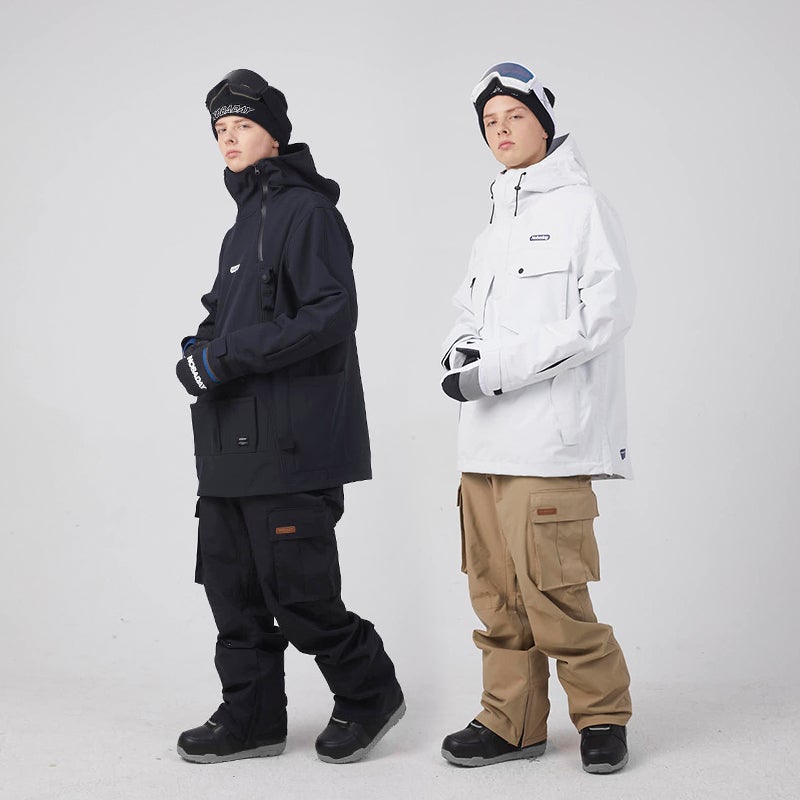 Nobaday Herren Cargo Winter Outdoor Schneehose