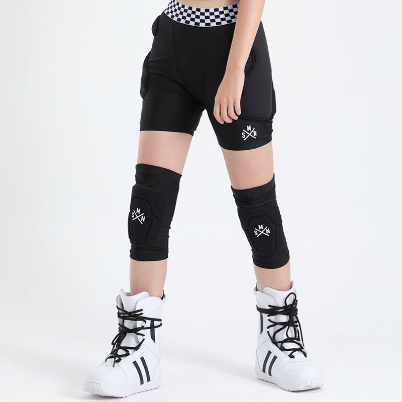 SMN Unisex Undercover Schutzshorts und Knieschoner