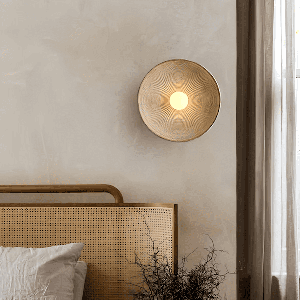 Luvano Wandleuchte Holz rustikal LED handgemacht