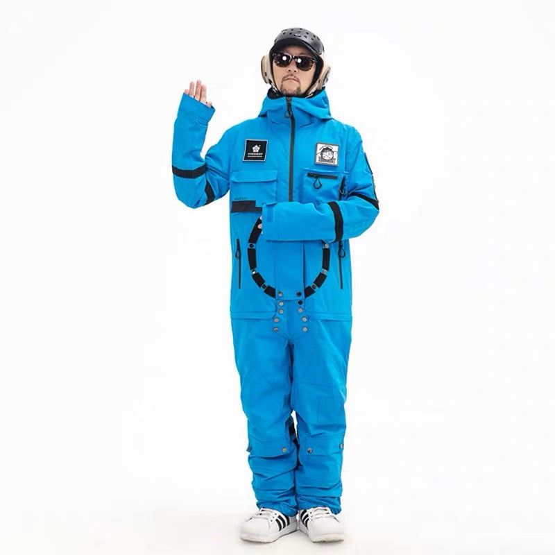 PINGUP NASA-Raumstation-Einteiler-Snowboardanzüge für Herren