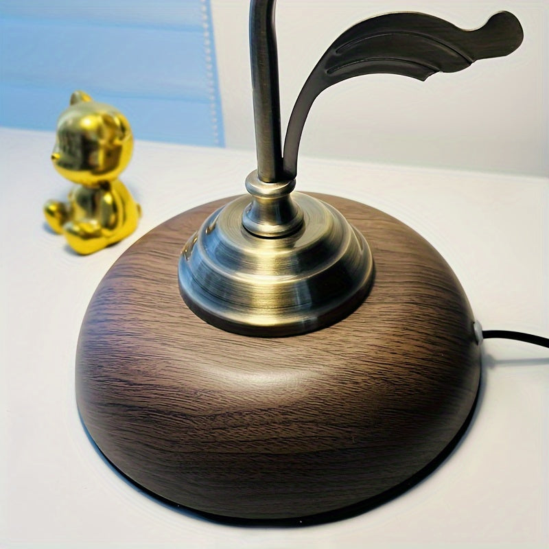 Luvano Tischleuchte Schwanenhals Messing USB