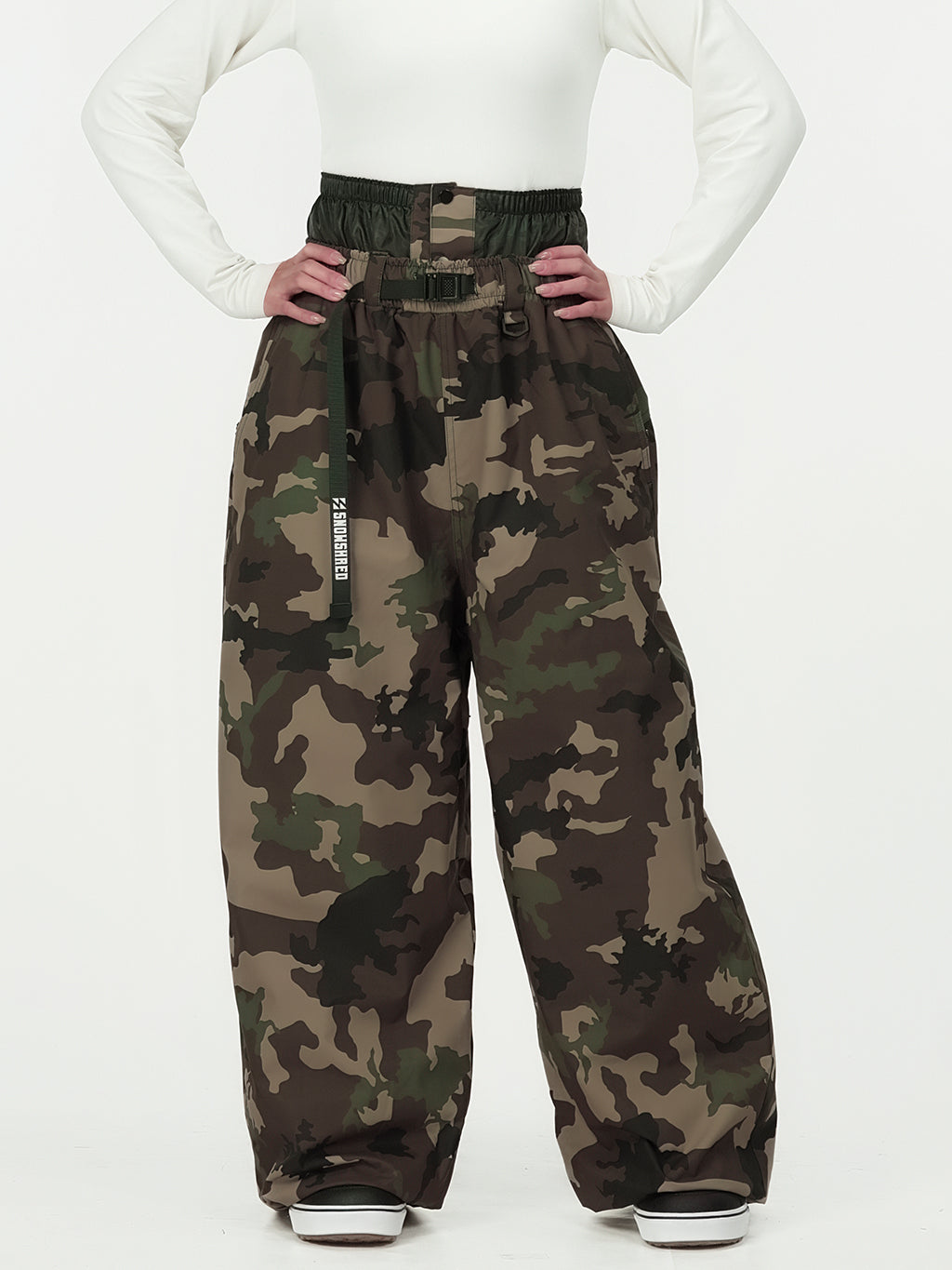 Hyper Beast Damen Strapazierfähige Allzweck-Freestyle-Schneehose im Baggy-Stil