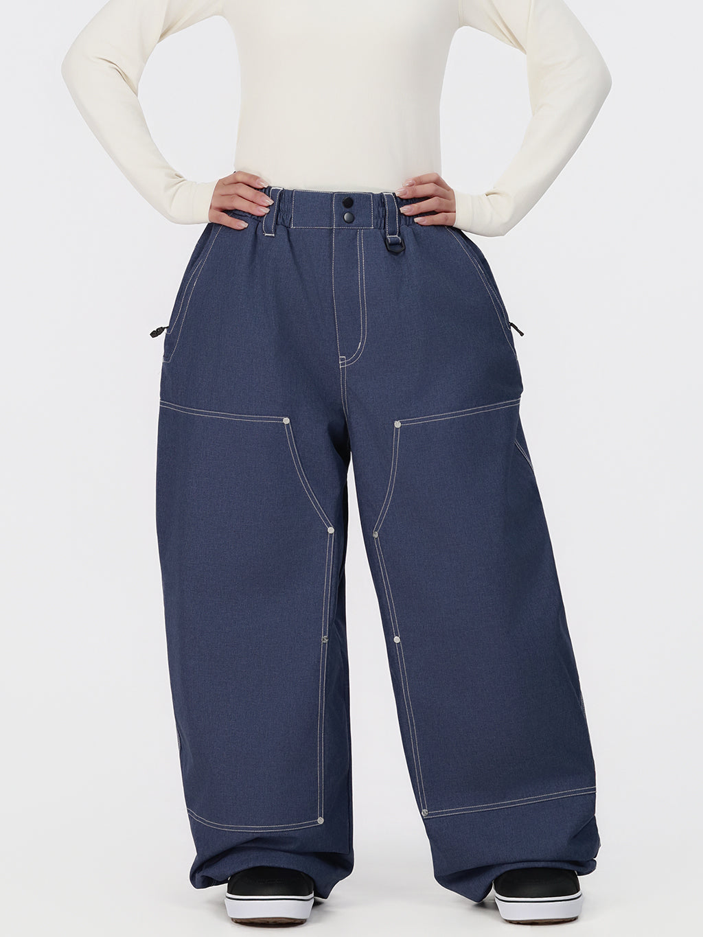 UrbanCraft Utility Freeride Baggy Snowboardhose für Damen mit verstärkten Einsätzen
