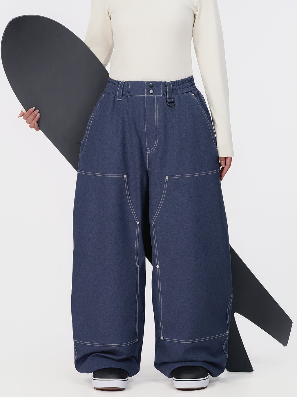 UrbanCraft Utility Freeride Baggy Snowboardhose für Damen mit verstärkten Einsätzen