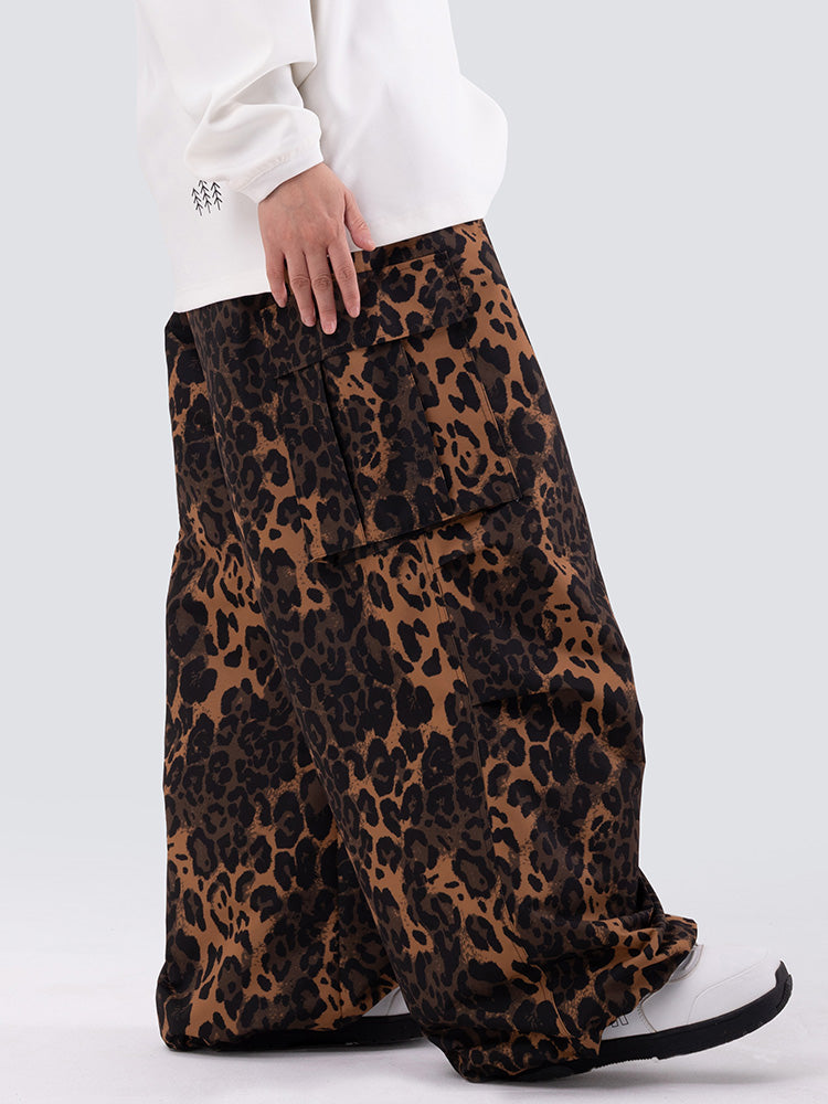 Mountain Chill Freestyle Prime Baggy Leopard Snowboardhose für Damen