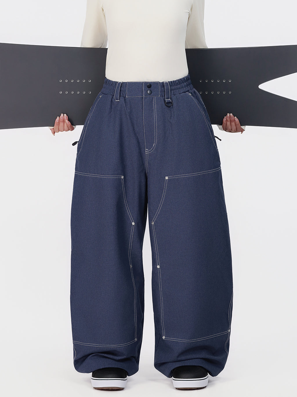 UrbanCraft Utility Freeride Baggy Snowboardhose für Damen mit verstärkten Einsätzen