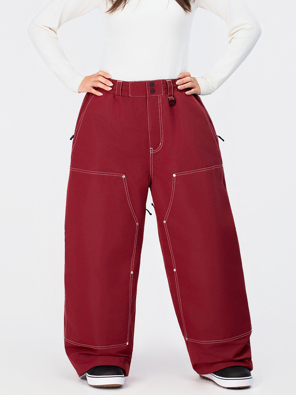UrbanCraft Utility Freeride Baggy Snowboardhose für Damen mit verstärkten Einsätzen