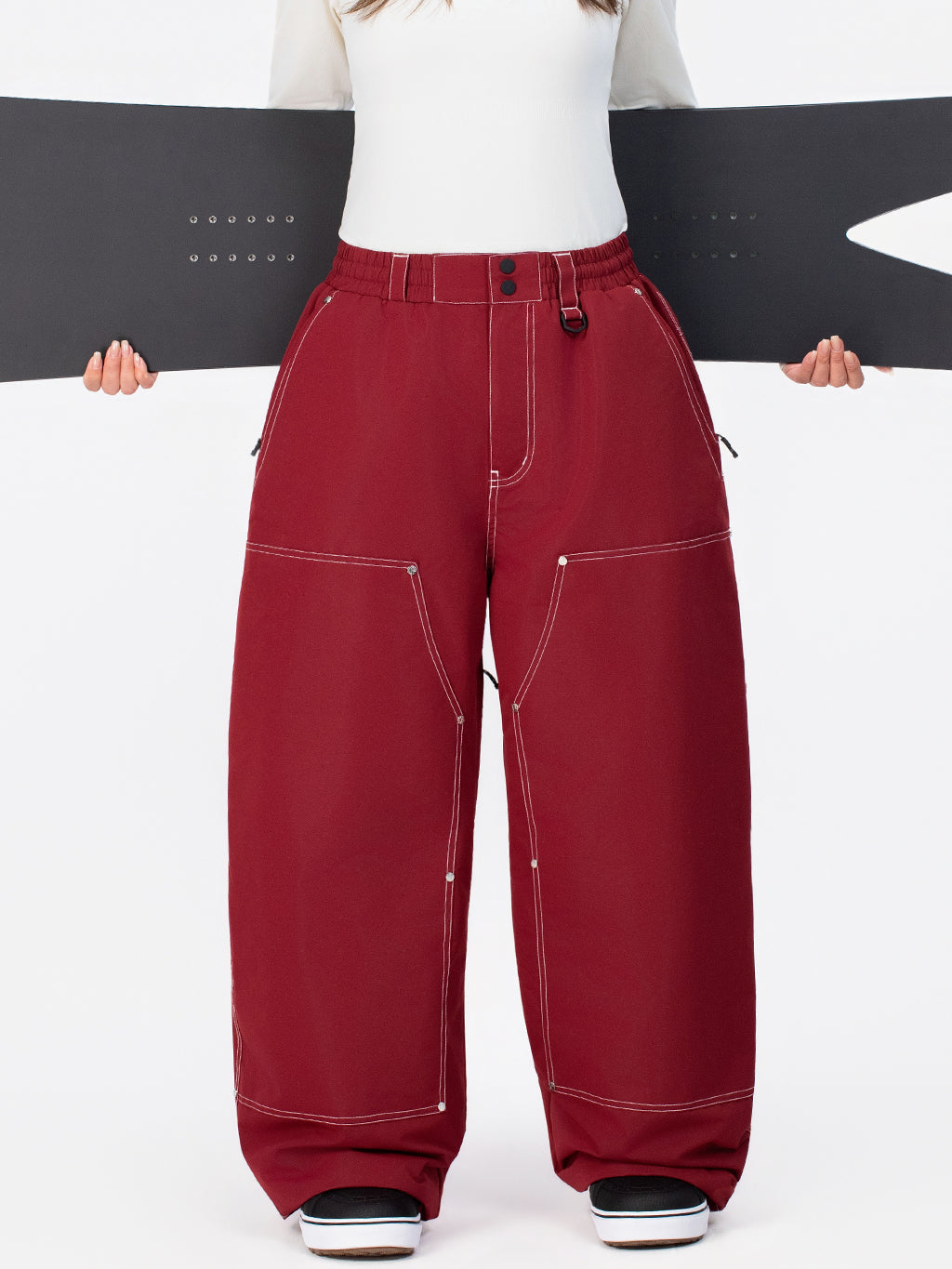 UrbanCraft Utility Freeride Baggy Snowboardhose für Damen mit verstärkten Einsätzen