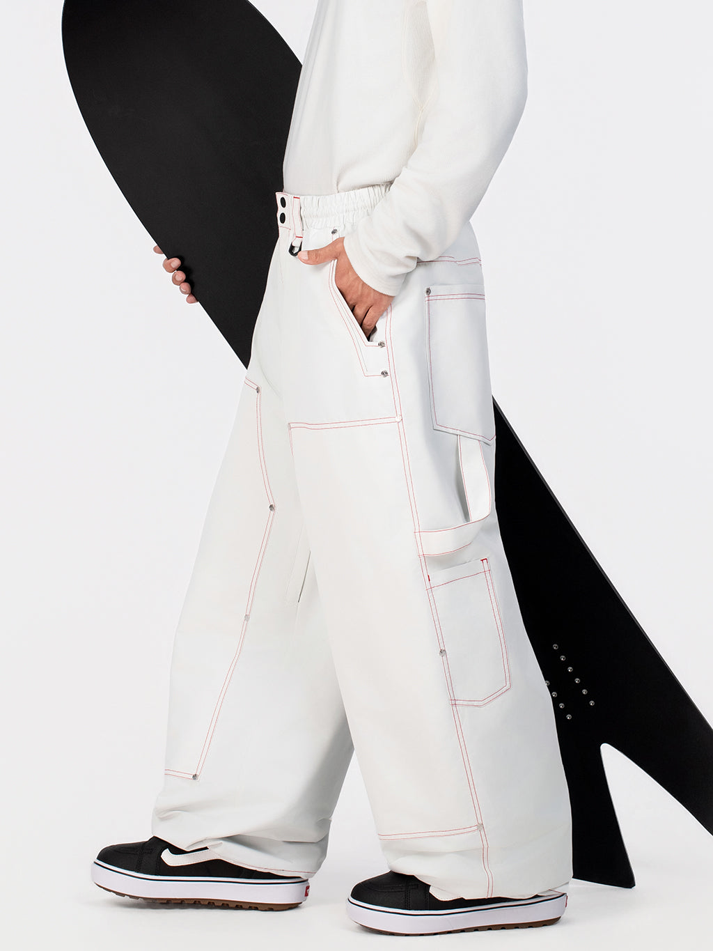 UrbanCraft Utility Freeride Baggy Snowboardhose für Herren mit verstärkten Einsätzen
