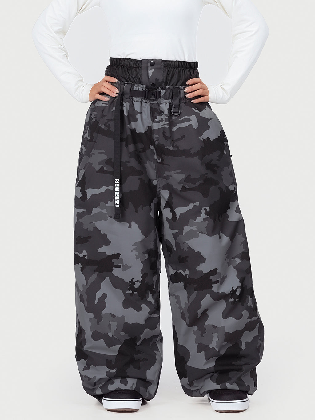 Hyper Beast Damen Strapazierfähige Allzweck-Freestyle-Schneehose im Baggy-Stil