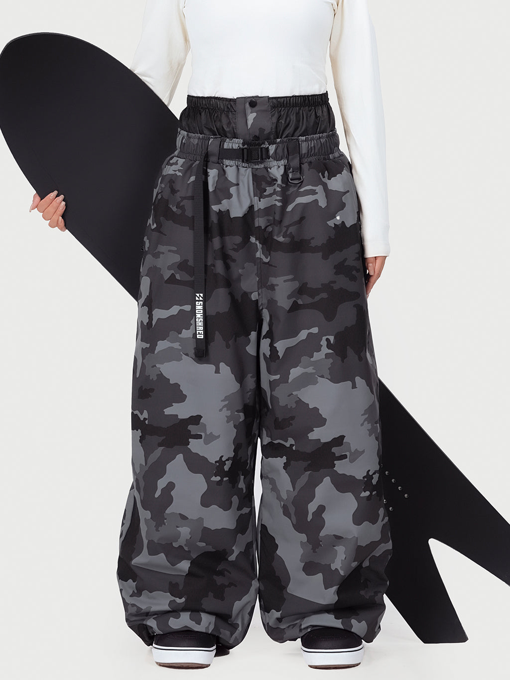 Hyper Beast Damen Strapazierfähige Allzweck-Freestyle-Schneehose im Baggy-Stil